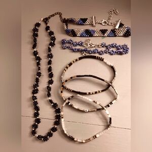 Multi Layer Bead Bracelets and Necklace